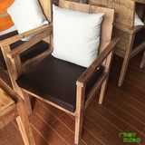 漫桌椅咖啡组合老榆木椅子咖啡厅单双人餐椅胡桃里全实木家具定制