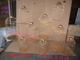 中式铁艺鸟笼橱窗道具婚庆包包架装饰鸟笼欧式吊挂包邮