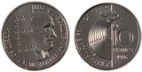 法国1986年  人物 舒曼  10法郎纪念币