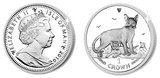 马恩岛 2010年 世界名猫系列 阿比西尼亚猫 1克朗 纪念币