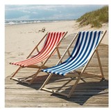 沙滩海景摄影道具折叠椅午休单人睡椅实木椅躺椅休闲便携躺椅帆布