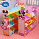 迪士尼玩具收纳架幼儿园玩具架整理柜储物架儿童书架实木