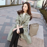 香港代购2016春装新款女装韩版中长款修身休闲显瘦风衣薄款外套