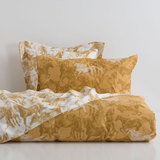 ZARA HOME家居代购金色马匹图案印花被套枕套床单棉质床品组合