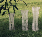 水培六角玻璃花瓶富贵竹转运竹插花家居摆件花瓶包邮