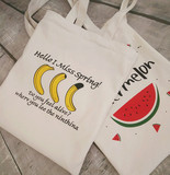 韩国简约原创水果小清新帆布袋男女式文艺环保购物袋单肩帆布包袋