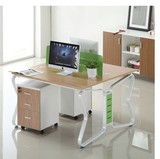 四人位办公桌现代简约座椅组合办公家具6人位电脑桌卡座职员桌