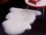 澳洲仿地毯地垫羊皮坐垫垫卧室欧美羊毛白客厅纯色毛毯沙发整张