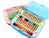 【包邮】西瓜太郎 24色精装油画棒绘画蜡笔儿童手提盒装安全无毒