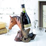 红酒架马欧式客厅酒柜装饰品摆件创意葡萄酒架现代白酒展示架包邮
