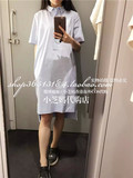 小芝妈香港专柜代购16春新瑞典COS女装时尚纯色百搭衬衫式连衣裙