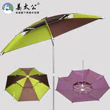 金威姜太公钓鱼伞2.2米超大万向加固防晒户外遮阳伞钓伞彩胶豁口