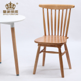 全实木日式家用餐椅 靠背椅北欧简约家具酒店咖啡餐桌白橡木椅子