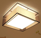 新中式吸顶灯 正方形LED现代客厅灯简约温馨餐厅书房卧室中式灯具