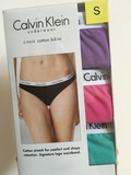 美国代购Calvin Klein CK 90%棉10%莱卡三角女士内裤3条装 现货