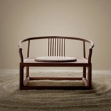 现代中式实木圈椅明式仿古禅意太师椅打坐椅禅凳禅椅茶室桌椅家具