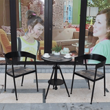 欧式阳台户外桌椅 复古室外庭院花园休闲餐厅咖啡厅洽谈桌椅组合