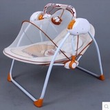 智能电动摇椅加大婴儿电动摇篮电动木床婴儿木床睡童床秋千