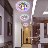 LED水晶吸顶灯天花灯客厅走廊灯餐厅过道灯玄关门厅灯圆形阳台灯
