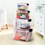 小号收纳箱透明储物箱子玩具整理箱杂物收纳盒收藏箱塑料箱置物箱