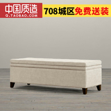 换鞋凳床尾凳欧式现代简约床凳法式 卧室美式床脚凳床边凳床尾椅