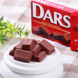 日本进口零食品森永巧克力DARS达诗特浓丝滑牛奶味42g12枚入盒装