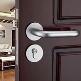 家用门锁室内执手锁欧式太空铝锁具分体执手卧室房门锁双锁舌门锁