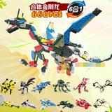 男孩玩具机器人变形合体恐龙战队模型积木7-9-11岁六一儿童节礼物