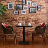 现代  西餐厅 咖啡厅 桌椅实木 奶茶甜品店桌椅组合