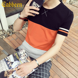 卡宾正品短袖t恤2016夏季男士纯棉韩版修身圆领日系潮牌青年男装