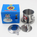 咖啡壶 越南咖啡壶家用不锈钢咖啡器具冲泡壶 滴漏壶 不可调 正品