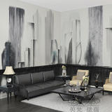 美式卧室客厅沙发背景墙纸墙布 大型壁画复古无纺布壁纸 个性艺术