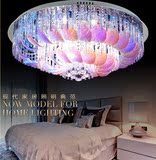 圆形客厅大气水晶灯现代LED创意多彩吸顶灯餐厅卧室温馨浪漫灯具