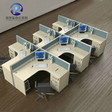 昆明办公家具公司屏风组合4人位办公桌简约现代时尚2人电脑桌卡位