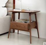 南泰木业  北欧现代实木床头柜，大师设计简约卧室家具