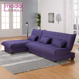 恒骏多功能小户型客厅布艺沙发床 可折叠1.8-2米三人用储物沙发床