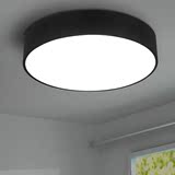 「黑白艺术灯」创意简约大气圆形设计客厅卧室书房LED调光吸顶灯