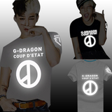 夏季BIGBANG权志龙GD演唱服同款皇冠VIP男女荧光反光短袖夜光T恤