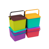 多彩钓鱼桶凳收纳箱提手加厚塑料整理箱有盖储物箱大号水桶包邮