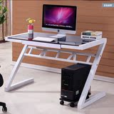 异型办公桌简易宜家电脑桌新型办公家具简约现代钢化玻璃桌