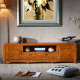 欧式电视柜实木客厅中式卧室地柜简约现代小户型茶几电视机柜组合