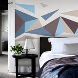 北欧宜家抽象几何图形客厅卧室电视背景墙无缝无纺布壁纸壁画墙纸