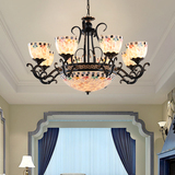 餐厅客厅吊灯吸顶灯地中海风格创意卧室灯欧式美式吸吊两用型灯具