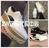 香港正品代购2016明星同款Stella凉鞋松糕鞋系带坡跟厚底镂空单鞋