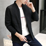 男装春秋季学生夹克衫 青少年韩版棒球服卫衣外套 薄款修身上衣潮