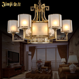 新中式吊灯全铜吊灯仿古创意欧式简约现代卧室餐厅客厅铜灯具灯饰