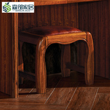 现代中式梳妆凳全实木化妆凳小凳子小板凳梳妆台凳子换鞋凳沙发凳