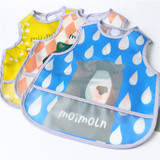 韩国moimoin男女宝宝夏季围兜  婴儿童防水围嘴幼儿园吃饭衣罩衣