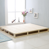 木板床床架子排骨架松木硬板床折叠床架1.5米1.8米硬板床垫简易床