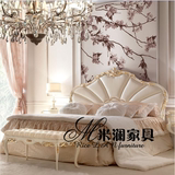 欧式实木家具法式风格双人床 奢华公主床 雕花软靠婚床 可预订